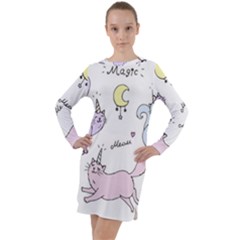 Long Sleeve Hoodie Dress 