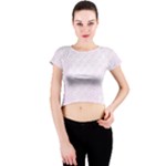 unicorns pattern Crew Neck Crop Top