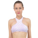 unicorns pattern High Neck Bikini Top