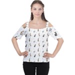 Cute Rabbit Cutout Shoulder Tee