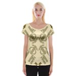 Abstract pattern geometric backgrounds   Cap Sleeve Top
