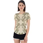 Abstract pattern geometric backgrounds   Back Cut Out Sport Tee