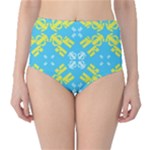 Abstract pattern geometric backgrounds   Classic High-Waist Bikini Bottoms
