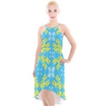 Abstract pattern geometric backgrounds   High-Low Halter Chiffon Dress 