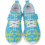 Abstract pattern geometric backgrounds   Women s Velcro Strap Shoes