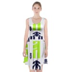 Abstract pattern geometric backgrounds   Racerback Midi Dress