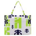 Abstract pattern geometric backgrounds   Zipper Medium Tote Bag