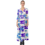 Abstract pattern geometric backgrounds   Button Up Boho Maxi Dress