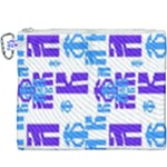 Abstract pattern geometric backgrounds   Canvas Cosmetic Bag (XXXL)