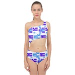 Abstract pattern geometric backgrounds   Spliced Up Two Piece Swimsuit