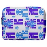 Abstract pattern geometric backgrounds   Make Up Pouch (Large)