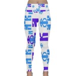 Abstract pattern geometric backgrounds   Lightweight Velour Classic Yoga Leggings