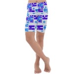 Abstract pattern geometric backgrounds   Kids  Lightweight Velour Cropped Yoga Leggings