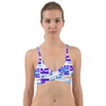 Abstract pattern geometric backgrounds   Wrap Around Bikini Top