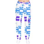 Abstract pattern geometric backgrounds   Women velvet Drawstring Pants