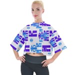 Abstract pattern geometric backgrounds   Mock Neck Tee