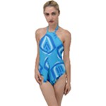 Abstract pattern geometric backgrounds   Go with the Flow One Piece Swimsuit
