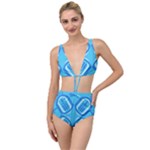 Abstract pattern geometric backgrounds   Tied Up Two Piece Swimsuit