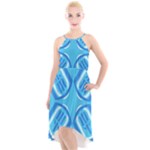 Abstract pattern geometric backgrounds   High-Low Halter Chiffon Dress 