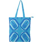 Abstract pattern geometric backgrounds   Double Zip Up Tote Bag