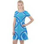 Abstract pattern geometric backgrounds   Cap Sleeve Velour Dress 