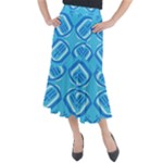 Abstract pattern geometric backgrounds   Midi Mermaid Skirt