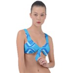 Abstract pattern geometric backgrounds   Front Tie Bikini Top