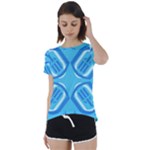 Abstract pattern geometric backgrounds   Short Sleeve Foldover Tee