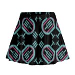 Abstract pattern geometric backgrounds   Mini Flare Skirt
