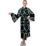 Abstract pattern geometric backgrounds   Maxi Velour Kimono