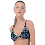 Abstract pattern geometric backgrounds   Knot Up Bikini Top