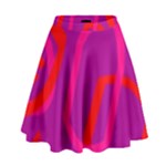 Abstract pattern geometric backgrounds   High Waist Skirt