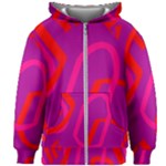 Abstract pattern geometric backgrounds   Kids  Zipper Hoodie Without Drawstring