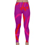 Abstract pattern geometric backgrounds   Lightweight Velour Classic Yoga Leggings