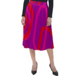 Abstract pattern geometric backgrounds   Classic Velour Midi Skirt 