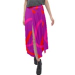 Abstract pattern geometric backgrounds   Velour Split Maxi Skirt