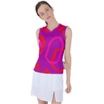 Abstract pattern geometric backgrounds   Women s Sleeveless Sports Top