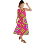 Abstract pattern geometric backgrounds   Summer Maxi Dress