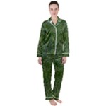 Green carpet Satin Long Sleeve Pajamas Set