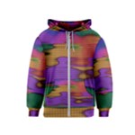 Puzzle Landscape In Beautiful Jigsaw Colors Kids  Zipper Hoodie