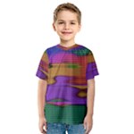 Puzzle Landscape In Beautiful Jigsaw Colors Kids  Sport Mesh Tee