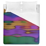 Puzzle Landscape In Beautiful Jigsaw Colors Duvet Cover (Queen Size)