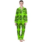 Abstract pattern geometric backgrounds   Satin Long Sleeve Pajamas Set
