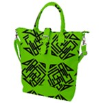 Abstract pattern geometric backgrounds   Buckle Top Tote Bag
