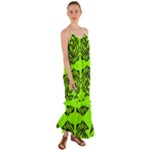 Abstract pattern geometric backgrounds   Cami Maxi Ruffle Chiffon Dress