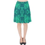 Abstract pattern geometric backgrounds   Velvet High Waist Skirt