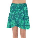 Abstract pattern geometric backgrounds   Wrap Front Skirt