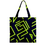 Abstract pattern geometric backgrounds   Zipper Grocery Tote Bag