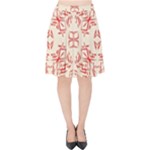 Abstract pattern geometric backgrounds   Velvet High Waist Skirt
