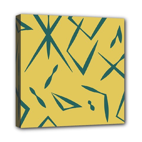 Abstract pattern geometric backgrounds   Mini Canvas 8  x 8  (Stretched) from ArtsNow.com